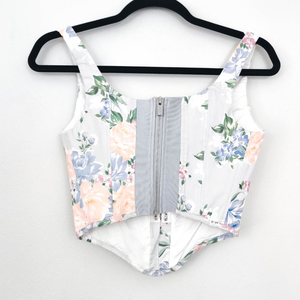 House of CB Dahlia Floral Cropped Bustier XS - Picture 6 of 9
